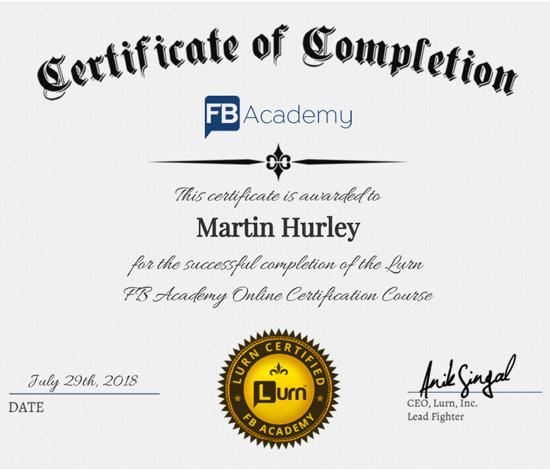 lurn fb academy certification