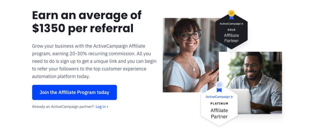 activecampaign have own affiliate program