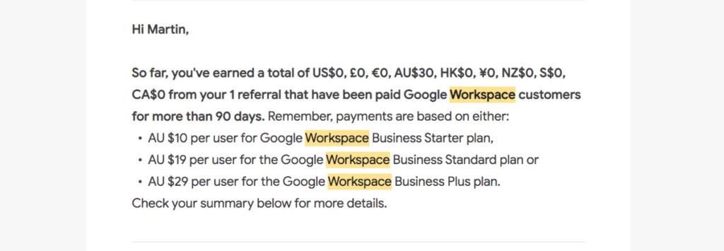 google workspace affiliate