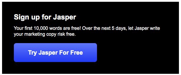 try jasper ai tool free