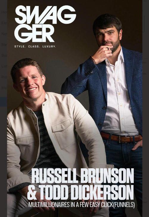 russell brunson clickfunnels swagger magazine