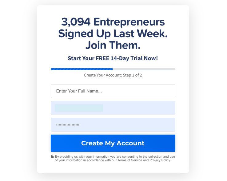 start 14 day free trial clickfunnels
