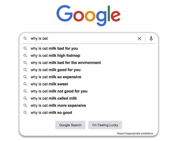 using google search autocomplete