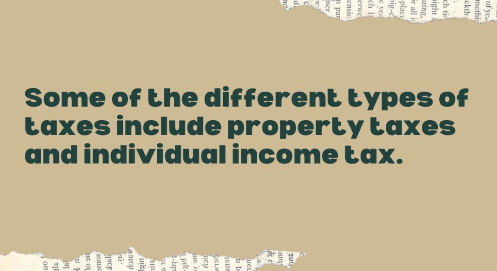 property taxes individual income tax